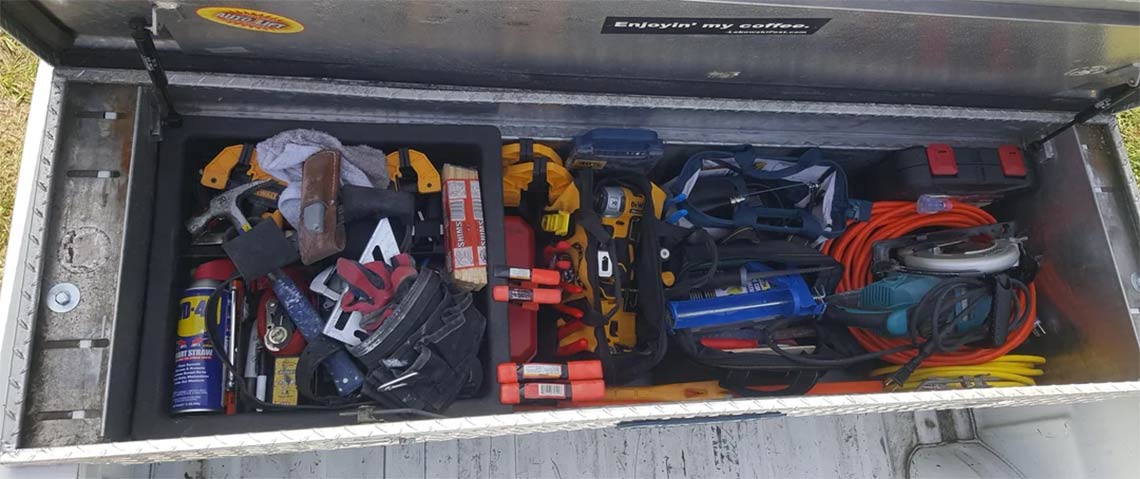 Truck Tool Box Organizer Ideas